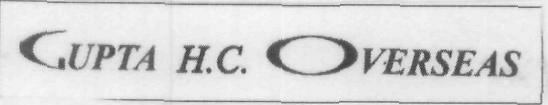Gupta H.c. Overseas Device mark 1836525 Trademark