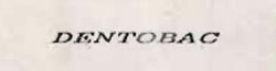 Dentobac Device mark 917485 Trademark