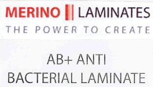 Merino Laminates The Power To Create Ab+anti Bacterial Laminate (label) Device mark 2471608 Trademark