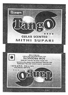 Tango Mithi Supari ( Label) Device mark 1155414 Trademark