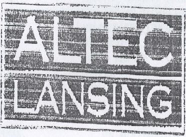 Altec Lansing (device) Device mark 1068653 Trademark
