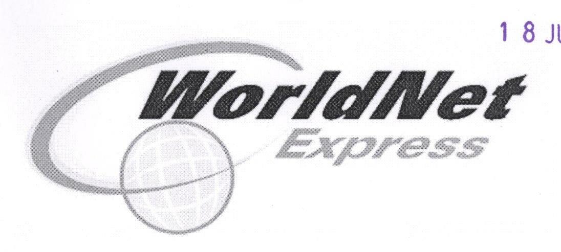 Worldnet Express Device mark 1700443 Trademark