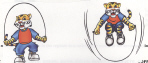 Britannia Tiger Skipping (in Series Of 2) (label) Device mark 1734869 Trademark