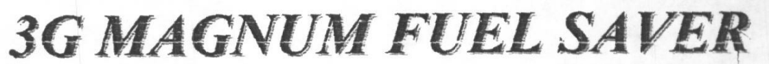 3g Magnum Fuel Saver (device) Device mark 1609609 Trademark