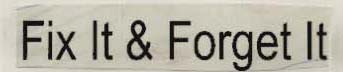 Fix It & Forget It Device mark 1265290 Trademark