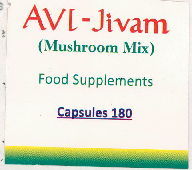 Avi-jivam (mushroom Mix) Food Supplements Device mark 1978531 Trademark