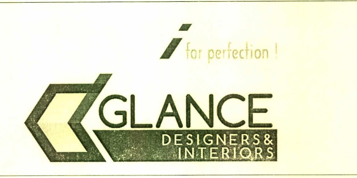 For Perfection! Glance Designers And Interiors Device mark 2927739 Trademark