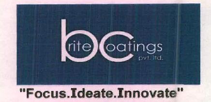 Brite Coatings Pvt. Ltd. Device mark 2575940 Trademark