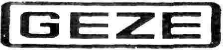 Geze (label) Device mark 864162 Trademark