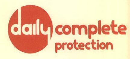 Daily Complete Protection Device mark 2841484 Trademark