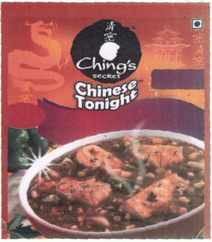 Ching"s Secretchinese Tonight (label) Device mark 1657021 Trademark