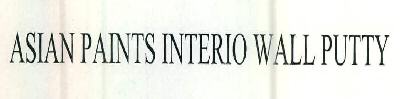 Asian Paints Interio Wall Putty Device mark 2652112 Trademark