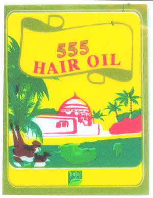 555 Hair Oil Device mark 1896715 Trademark