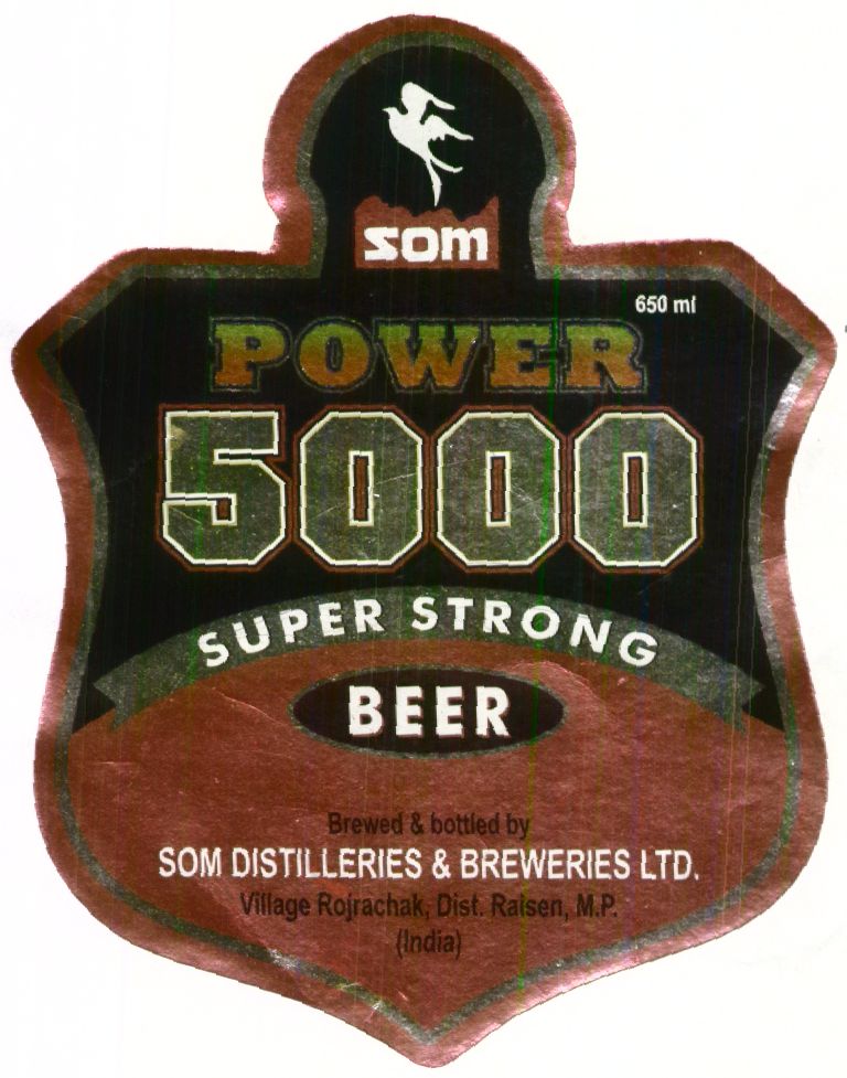 Power 5000 (label) Device mark 1553858 Trademark