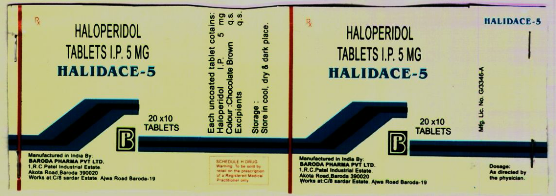 Halidace-5 [label With Company's Logo Bp] Device mark 1416156 Trademark
