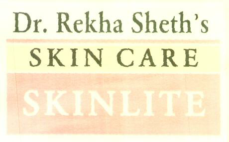 Dr. Rekha Sheth"s Skin Care Skinlite (label) Device mark 1591259 Trademark