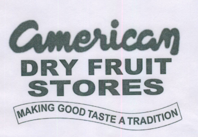 American Dry Fruit Stores (device Of Special Firm Of Writing) Device mark 1445137 Trademark