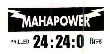 Mahapower Prilled 24:24:0 Device mark 2601652 Trademark