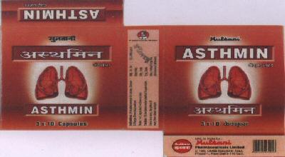 Asthmin With Label Device mark 1769626 Trademark