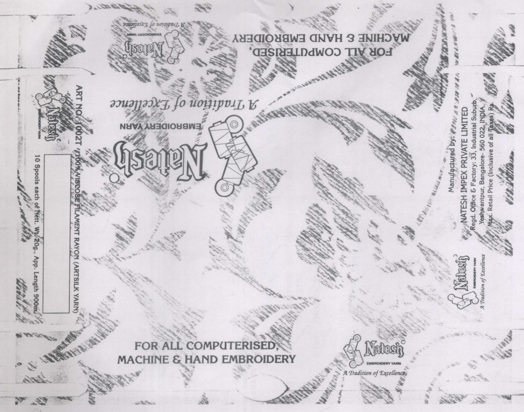 Natesh (label) Device mark 1132010 Trademark