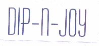 Dip-n-joy (letter Written In Special Form) Device mark 1462870 Trademark