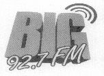 Big 92.7 Fm (label) Device mark 1486760 Trademark