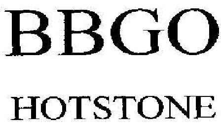 Bbgo Hotstone. Device mark 1895428 Trademark
