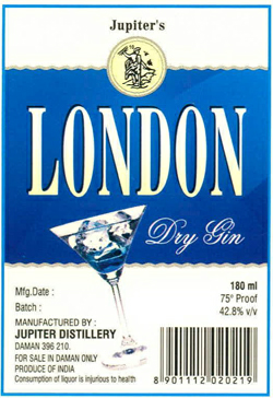 London Dry Gin With Device Of Bowl Device mark 2611173 Trademark