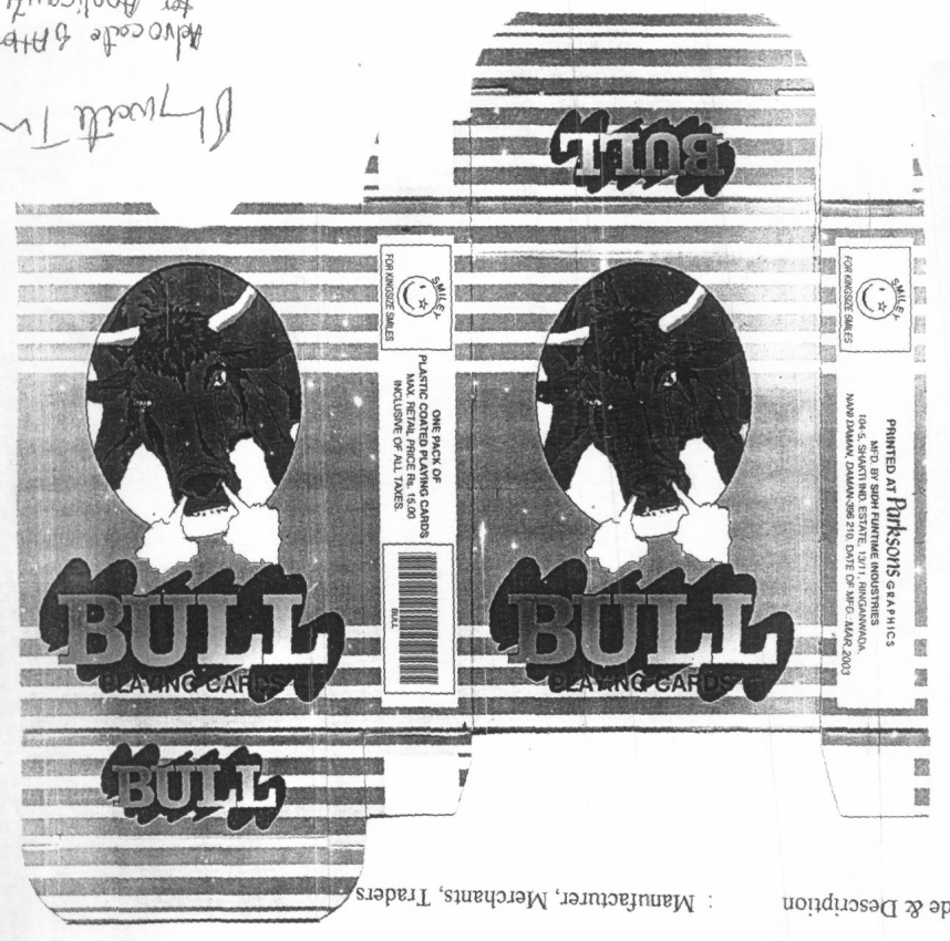 Bull (device) Device mark 1242092 Trademark
