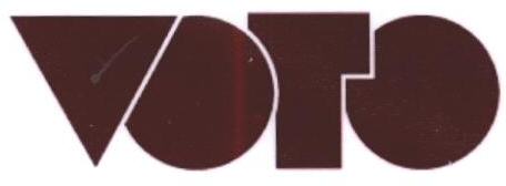 Voto (letter Written In Heavy Character) Device mark 1646380 Trademark