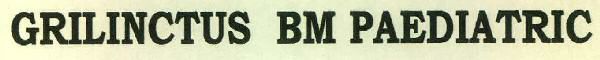 Grilinctus Bm Paediatric Device mark 2676120 Trademark