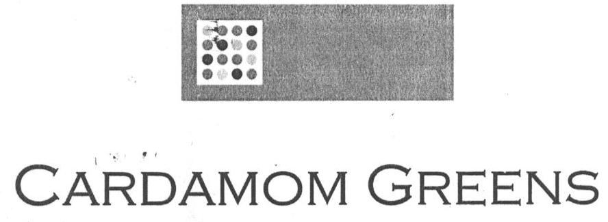 Cardamom Greens (lable) Device mark 1612332 Trademark