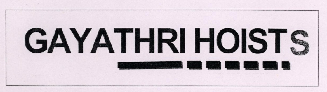 Gayathri Hoists Device mark 1605907 Trademark