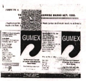 Gumex Device mark 1074350 Trademark