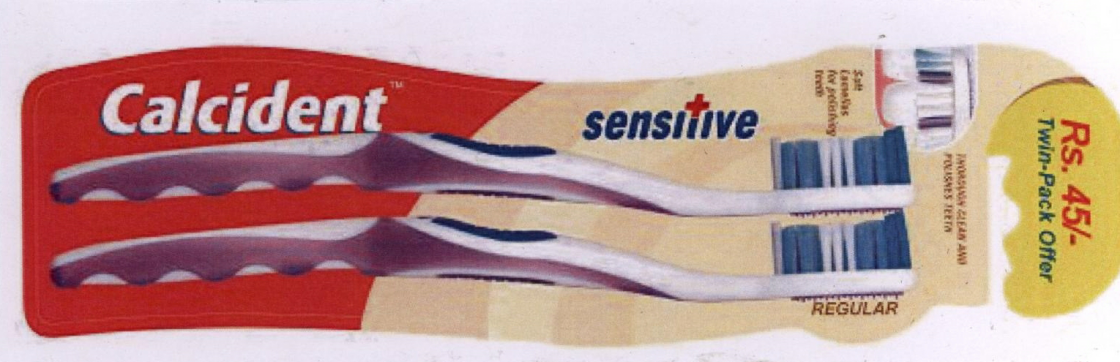 Calcident ( Device Of Toothbrush) Device mark 1782005 Trademark