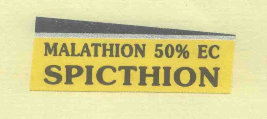 Malathion 50% Ec Spicthion Device mark 852233 Trademark