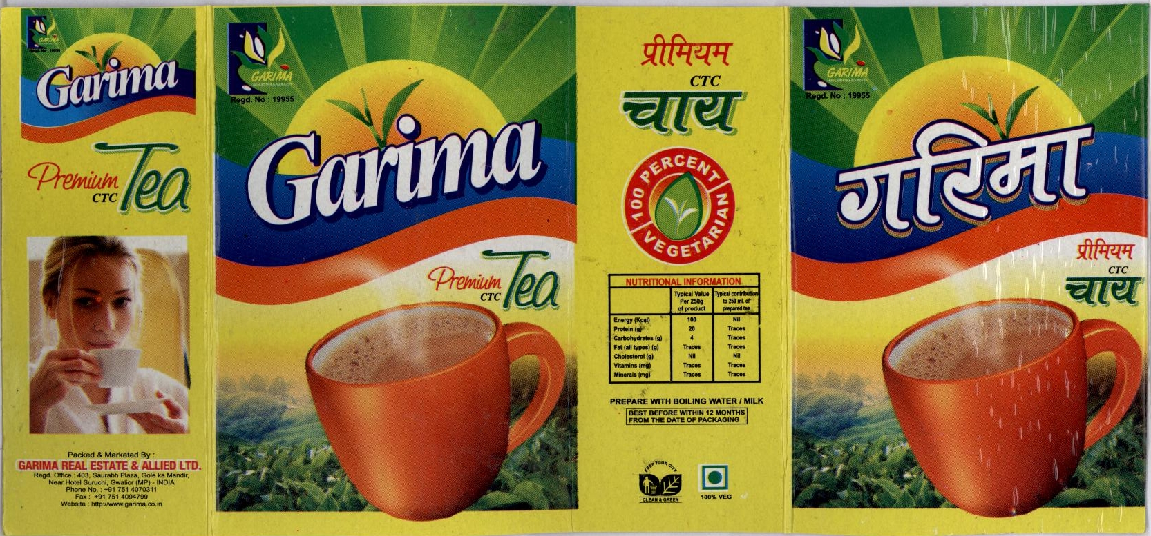 Garima (label) Device mark 1784931 Trademark