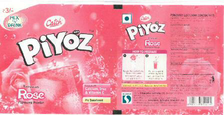 Piyoz Rose (label) Device mark 2330061 Trademark