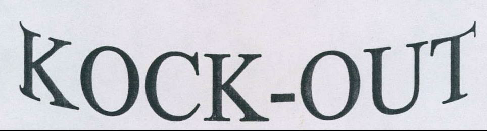 Kock-out Device mark 2137473 Trademark