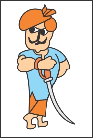 Device Of Man With Sword Device mark 2443798 Trademark
