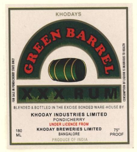 Khodays Green Barrel Device mark 903089 Trademark