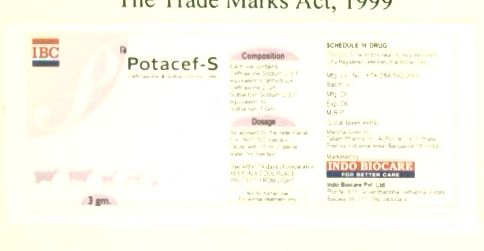 Protacef-s (label) Device mark 1449244 Trademark