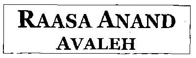 Raasa Anand Avaleh Device mark 2931810 Trademark