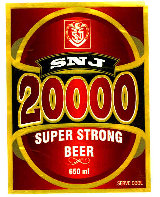 Snj 20000 Super Strong Beer 650ml Device mark 2902120 Trademark