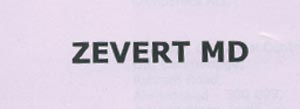 Zevert Md Device mark 1556855 Trademark