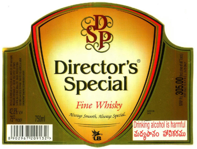 Dsp Director's Special Fine Whisky Device mark 2754815 Trademark