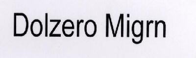 Dolzero Migrn Device mark 1600297 Trademark
