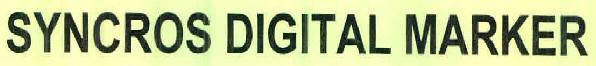 Syncros Digital Marker Device mark 2524773 Trademark