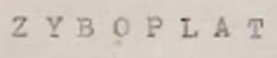Z Y B O P L A T Device mark 658400 Trademark
