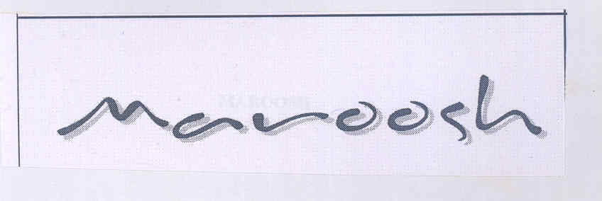Maroosh (special From Of Writing) Device mark 1581211 Trademark